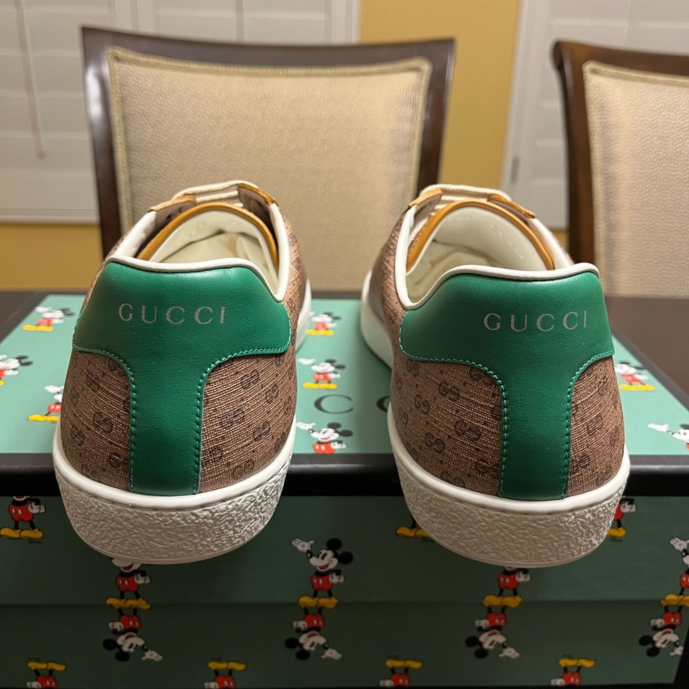 New Gucci Ace x Disney Mickey Mouse GG  Logo Sneaker Shoes Size UK 9.5 / US 10 - Picture 10 of 16